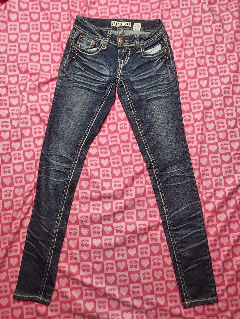 Zanadi Blue Skinny Blue Jean's